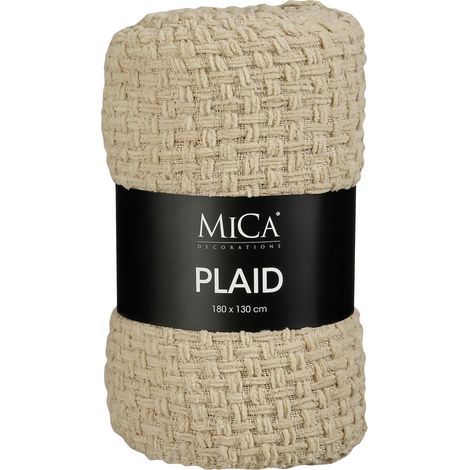 Mica Decorations Decke Cosenza 130 x 180 cm beige