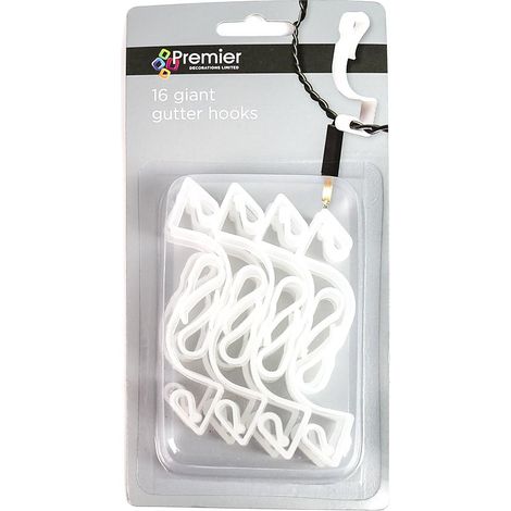 Premier Giant Gutter Hooks 16 Piece For Christmas Lights