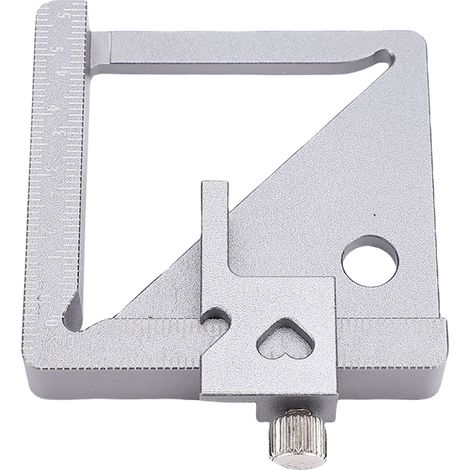 Règle de menuiserie multifonction, équerre bloc pour mesurer hauteur largeur diamètre, traçage de lignes droites et angles (1/5)