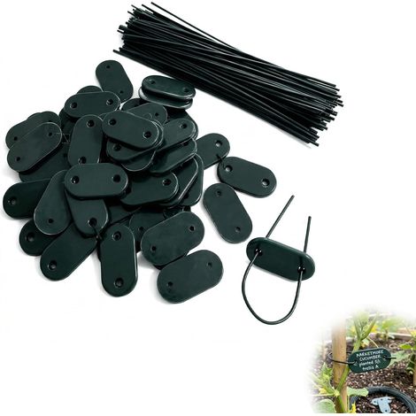 Lot de 100 Attaches pour Brise-Vue, Attache de Fixation Brise Vue, Kit de Fixation pour Brise-Vue (1/4)