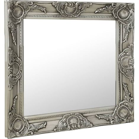 Maison Exclusive - Wandspiegel im Barock-Stil 50x50 cm Silbern