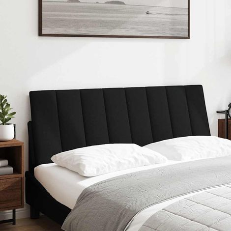 Coussin de tête de lit Hanko noir 120 cm tissu CFW79924 (1/5)