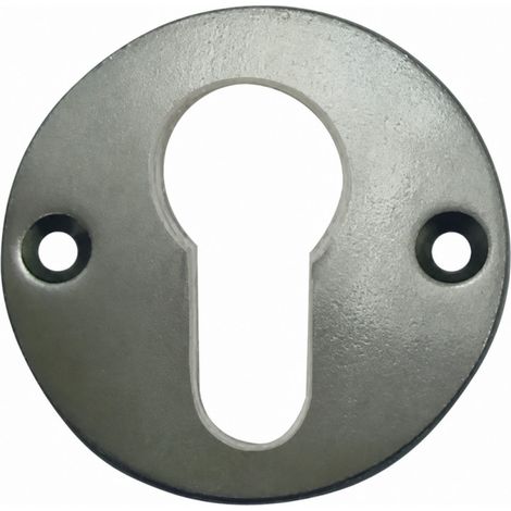 Funktionsrosette aus vernickeltem Stahl, Zylinder.