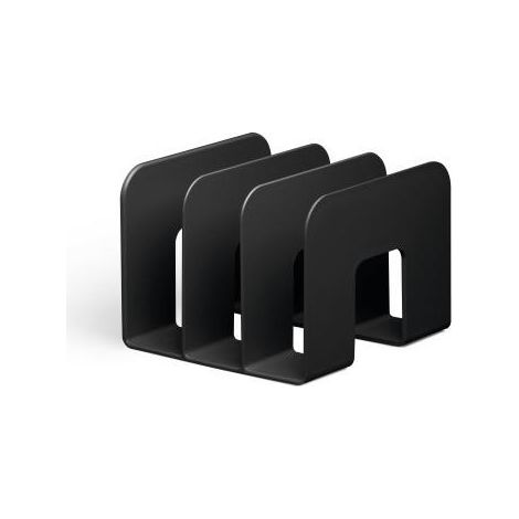 Durable ECO estante para revistas Plástico Negro (1/2)