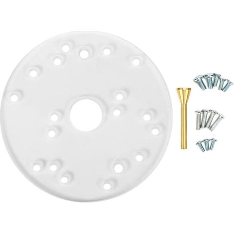 Gabarit de défonceuse en acrylique avec goupille de centrage et vis - Accessoires pour le travail du bois (1/5)