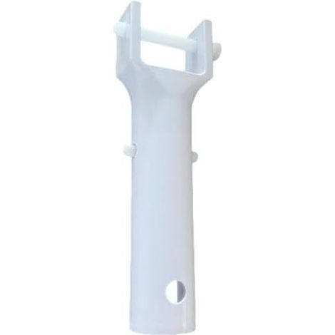 Tête De Balai Piscine - 1 Pièce - Plastique Rigide - Avec Axe Et Clips - Pour Nettoyage Manuel - 140x55 Mm (1/2)