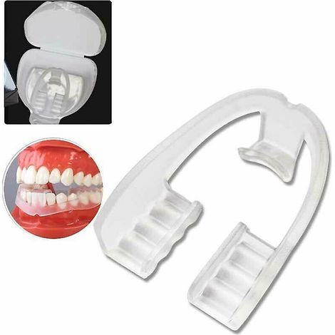 Protège-dents en silicone pour le bruxisme, aide au sommeil, dents de nuit, grincement des dents - FFY (1/4)