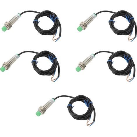 Stück Näherungsschalter M12x1, Näherungssensor zur Distanzmessung, 2-adrig, normalerweise offen, 90–250 V AC