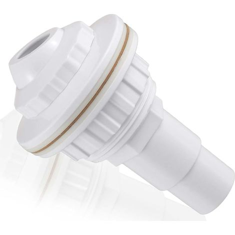 Buse D'Entrée De Piscine, buse de refoulement pour piscines à parois en Acier, buse de refoulement avec tête pivotante, buse de refoulement Piscine pour raccord de Tuyau 32mm/38mm