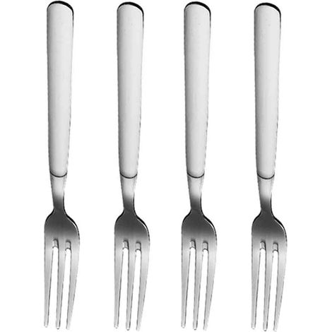 Fourchette De Table - Acier Inoxydable 18/10 - Lavable Au Lave-Vaisselle - Pour Salade Pâtes Viande Poisson - Lot De 4 (1/5)