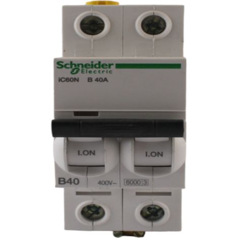 Interruttore magnetotermico iC60N 2P B 40A 6000A - A9F78240