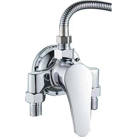 Mitigeur Douche Ensemble Robinet de Salle de Bain Chauffe-eau Solaire Mitigeur en Laiton Exposé d'eau Chaude et Froide G1/2 "interrupteur de Douche (1/5)