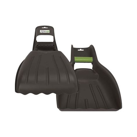 Ribimex – Lot de 2 ramasse-feuilles manuels – En plastique ultra léger – Contrôle optimal pour ramassage efficace – Dimensions 35x49x12 cm