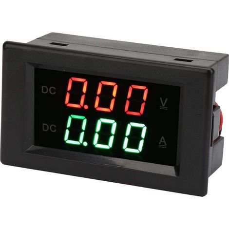 Digitales Spannungsmessgerät mit großer LED-Anzeige (Gleichstrom 0-100 V, 20 A) (1/5)