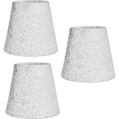 Eosnow 3pcs kleine Lampenschirme E14 Helle Oberfläche dünne leichte leichte Sendanz -Safe -Safe -Design -Tischlampenschatten