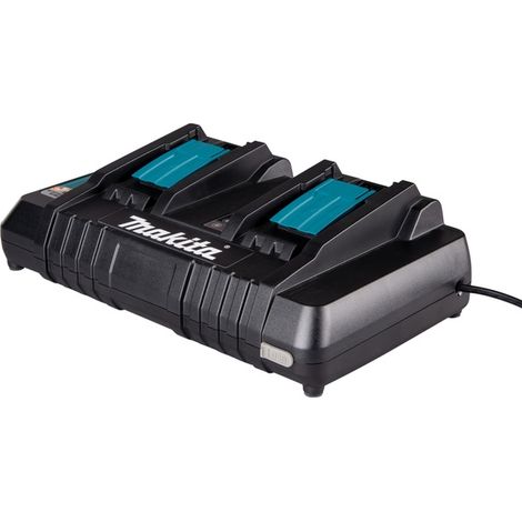 Makita – Chargeur rapide pour électroportatif 2 canaux – 2 batteries 14,4V/18V/36V – Temps de charge 45 min – 1969336