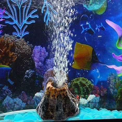 Aquarium Volcano Bubbles, Decorative Aquarium Air Pump, Cheap Aquarium Decor, Fish Tank Decoration Accessory (1/5)