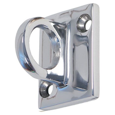 accroche murale pour corde classique - Chrome - kit accrochage inclus - Securit (1/2)