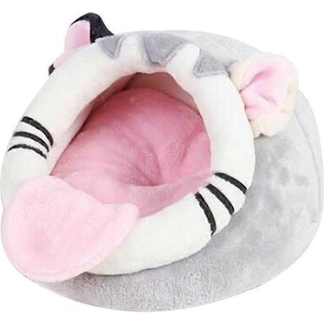 Lit d'hiver en peluche pour hamster nain - Petite maison pour hamster nain - XL - Rose