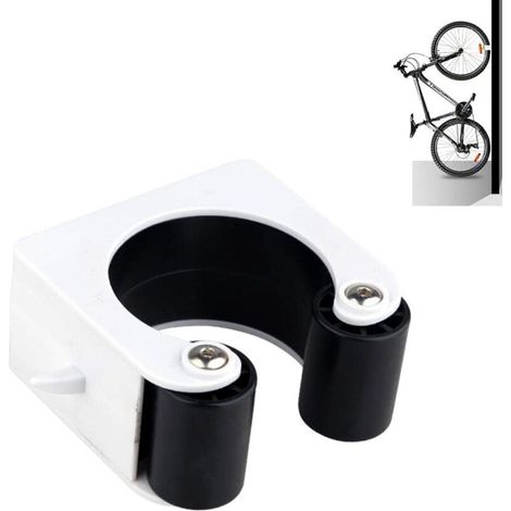 Bike Wall Mount, Bike Rack, Space Saving Wall Mount, Bike Rack Storage System, Indoor and Outdoor, for Road Bikes and Mountain Bikes (MTB, White 1pcs)