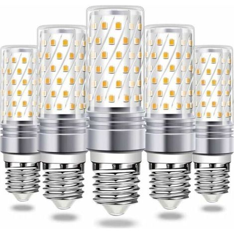 Ampoule LED Ampoule de maïs LED E27 16W, 6000K lumière chaude 900LM lumineux AC 230V suspension E27 360 ° LED faisceau, lot de 5 (1/4)