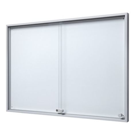 Vitrine d'affichage intérieur fond acier laqué - 8 feuilles (1/5)