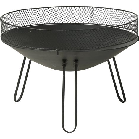 BRACIERE CIRCOLARE IN METALLO CON PROTEZIONE Ã cm 60 x h.44