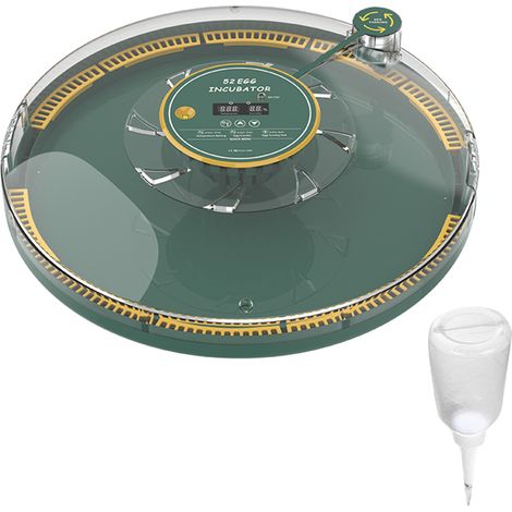 Couveuse à œufs automatique 52 œufs contrôle humidité température retournement auto lampe mirage double alimentation ABS (1/3)