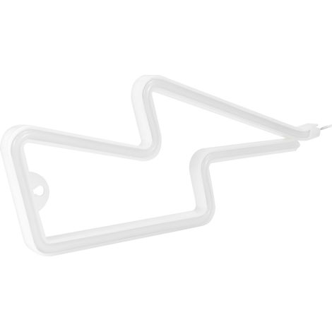 Enseigne lumineuse LED néon, rechargeable par USB ou alimentée par piles, lampe décorative pour la maison, les fêtes, les bars et les dortoirs, lumière blanche. (1/5)