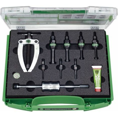 Kit di estrazione cuscinetti KUKKO da 12-34 mm per spazi ristretti. (1/2)