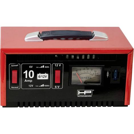 Hp-Autoaccessori Caricabatterie potente in acciaio 10 Ampere