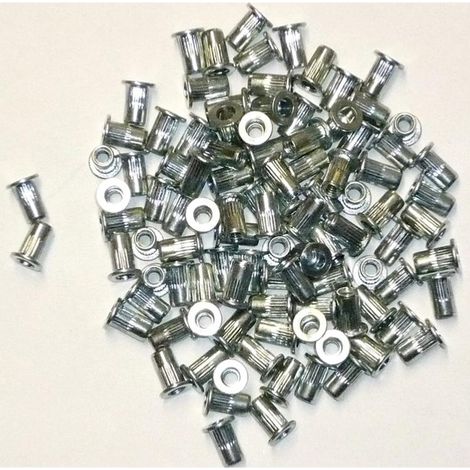 Inserti filettati a testa piatta da 4 mm