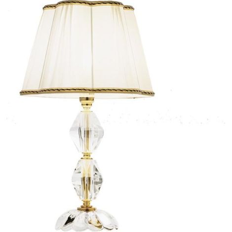 Lampada da tavolo 1 luce E14 - cristallo e vetro BRIGIDA 25x44 cm (1/3)