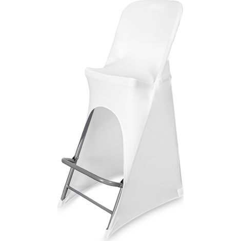 Funda para silla de cóctel - blanca (1/5)