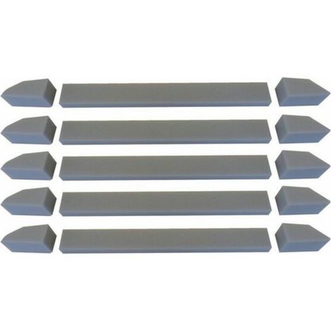 Anjos Ventilation – Lot de mousse pour entrée d'air ISOLA 2 (X 5) – Dimensions mousse centrale 295x30x16mm – Mousse latérale 60x30x35mm