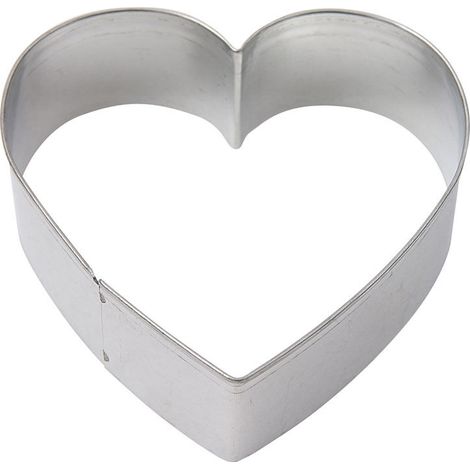 Cortador de galletas Dexam, forma de corazón, diámetro 3 cm