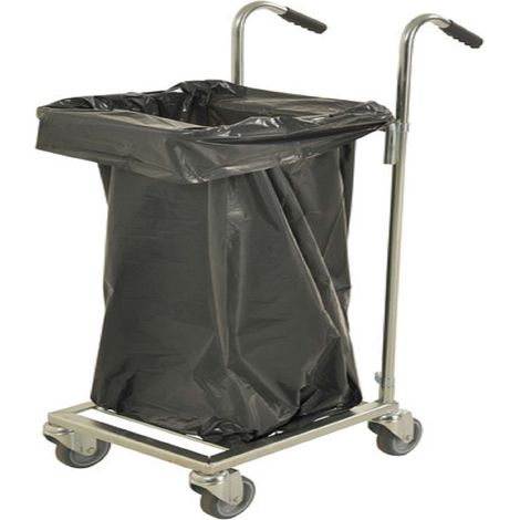 Carrello porta sacco ergonomico, ideale per sacchi 125 l - Kongamek KM153-SS