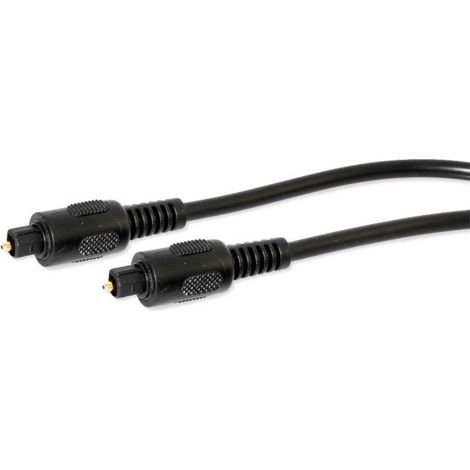 nuovaVideosuono OPTB4 cavo InfiniBand e in fibra ottica 2 m Toslink Nero