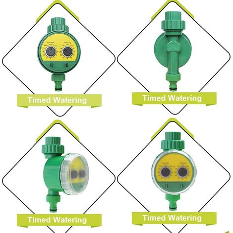 2pcs Smart Irrigation Controller Automatic Double Dip Timer Controller Home Automatic Flower Watering Knob Timer (1/4)