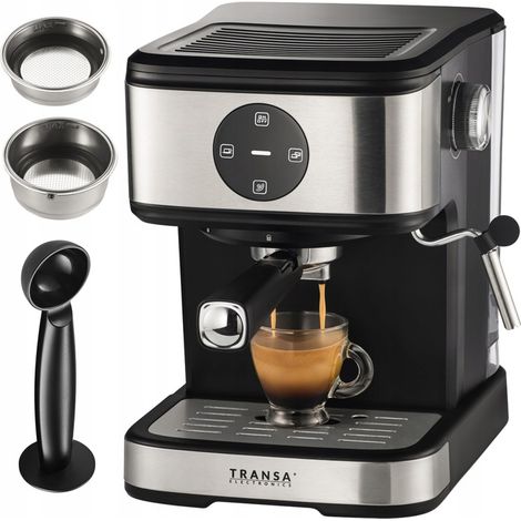 Macchina da caffè pressurizzata Baristoline da 1100 W e 20 bar con pannello touch.
