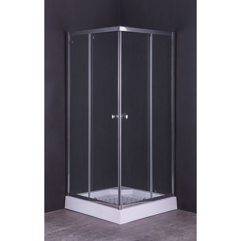 'BOX DOCCIA CRISTALLO A DUE PORTE ''GIADA'' cm 80 x 120 - H 185' cm 80 x 120 - H 185