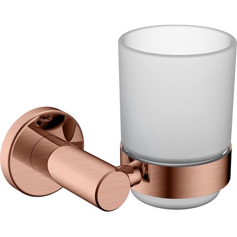 Glashalter für die Wand Roségold gebürstet - Tokio