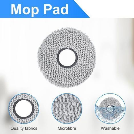 Kit Accessoires Ecovacs Deebot T50 - Brosse Rouleau Filtre Sac Poussière Lingette Microfibre MASQUE - MOUFLE - CHAUSSONS CH (1/5)