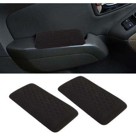 Zwei Auto-Beinkissen, Beinlehnen, Tür- und Mittelkonsolen-Kniekissen (Stoffkissen, schwarz). (1/5)