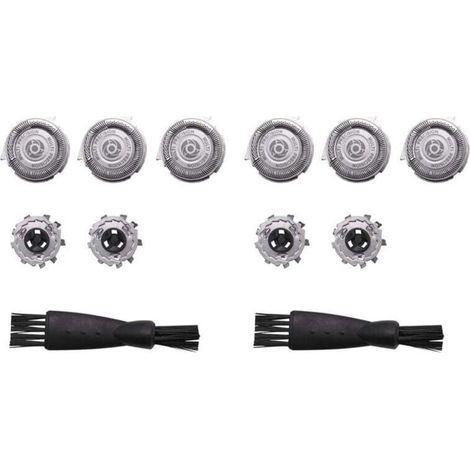 6 Replacement Heads Compatible with SH50 SH52 Series 5000 and AquaTouch Shavers (1/4)