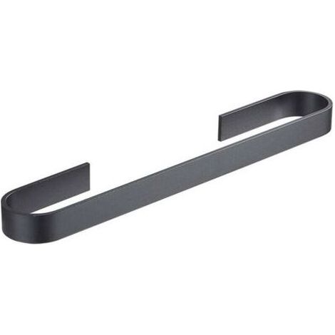 Porte-serviettes Space en aluminium, adapté à la salle de bain et à la cuisine, gain de place, 45 cm (noir) (1/4)