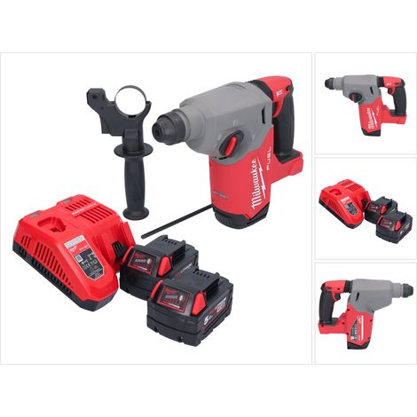 Milwaukee M18 FH-502 Akku Bohrhammer 18 V 2,5 J SDS plus Brushless + 2x Akku 5,0 Ah + Ladegerät