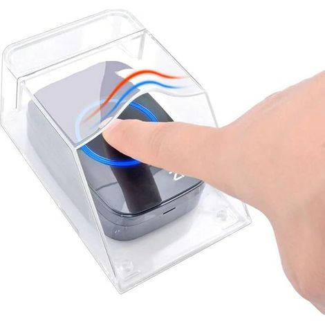 Copertura protettiva trasparente per campanello esterno, copertura impermeabile per campanello wireless intelligente, 11 x 6 x 5 cm (1/5)