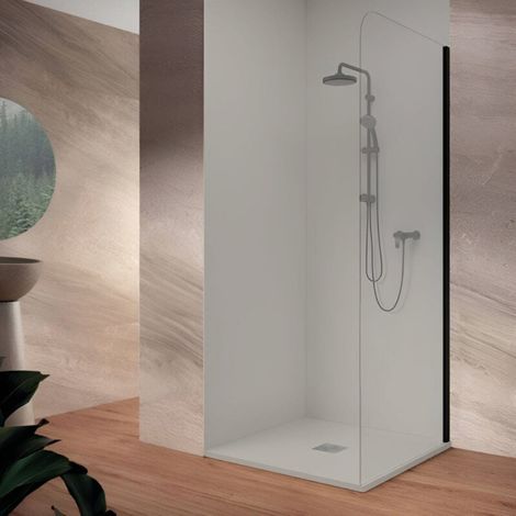Panneau d'habillage mural pour douche NEXO gris 80 x 120 cm