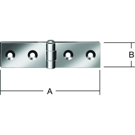 VORMANN Tischband, L 120mm,B 20mm Stahl verzinkt (1/2)